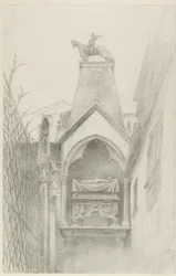 Study of the Tomb of Can Grande della Scala at Verona